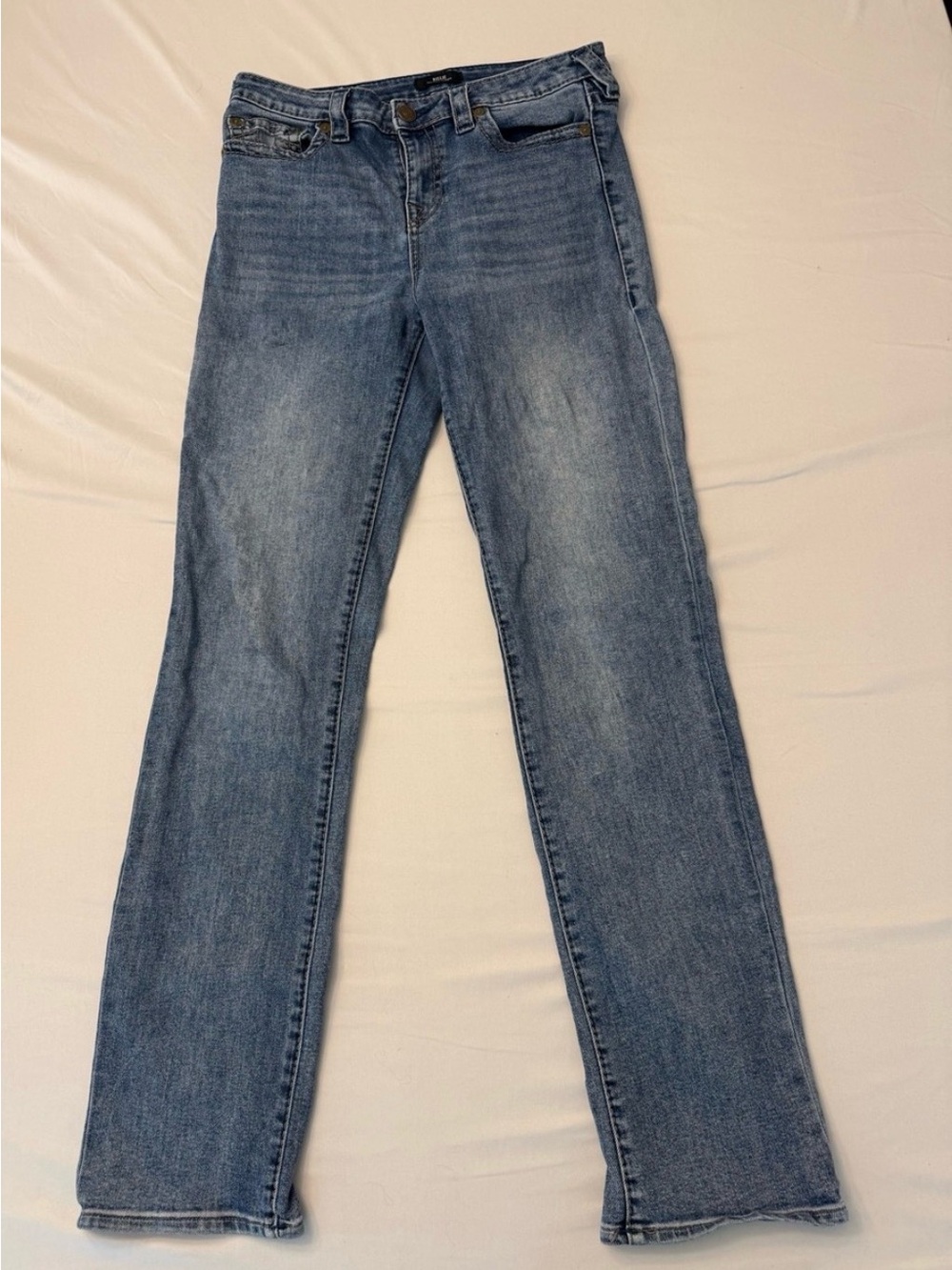 True Religion Billie Jeans Women’s 31 Mid Rise Straight Leg Medium Wash